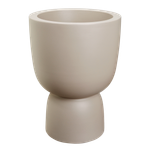 amber coupe round 41cm greige